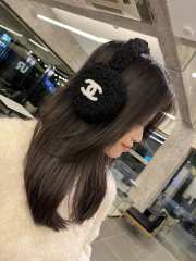 Uubags Chanel Earmuffs Shearling Lambskin In Black & Ecru  - 3