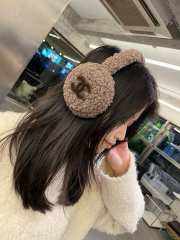 Uubags Chanel Earmuffs Shearling Lambskin In Brown - 2