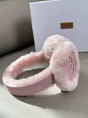 Uubags UGG Sheepskin Embroidery Earmuff In Pink - 2