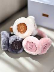 Uubags UGG Sheepskin Embroidery Earmuff In Brown - 3