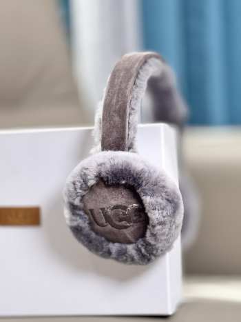 Uubags UGG Sheepskin Embroidery Earmuff In Grey