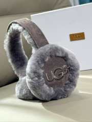 Uubags UGG Sheepskin Embroidery Earmuff In Grey - 5