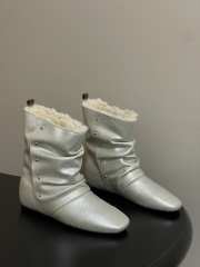 Uubags Louis Vuitton Nomad Boot In Silver Metallic Shearling Lining - 4