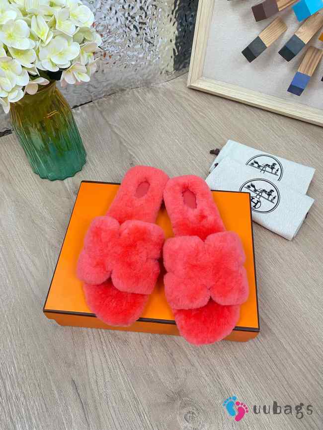 Uubags Hermes sandal in shearling 04 - 1