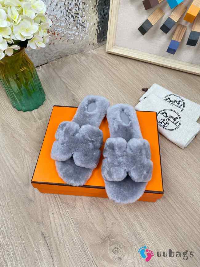 Uubags Hermes sandal in shearling 06 - 1