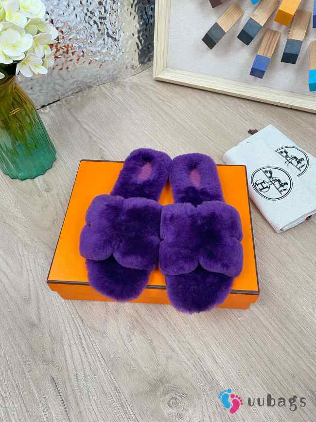 Uubags Hermes sandal in shearling 12 - 1