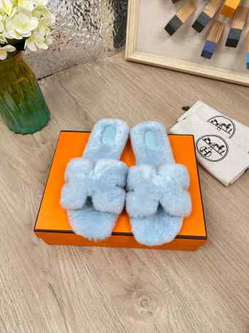 Uubags Hermes sandal in shearling 14