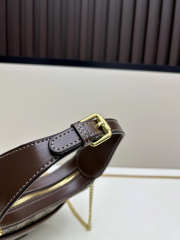 Uubags Gucci Beige GG Supreme Monogram Mini Retro Interlocking G Half Moon Bag 22x12.5x5cm - 5