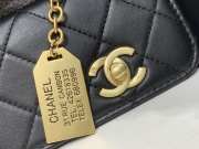 Uubags Chanel Vintage Black And Gold Double CC Turn Lock Bag 25cm - 3