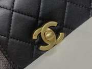 Uubags Chanel Vintage Black And Gold Double CC Turn Lock Bag 25cm - 2