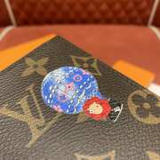 Uubags Louis Vuitton M15320 Passport Cover Monogram Blue Frost 14x10x2.5cm - 5