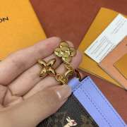 Uubags Louis Vuitton M15324 Charms Card Holder Monogram Blue Frost 10x7cm - 5