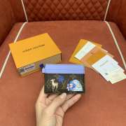 Uubags Louis Vuitton M15324 Charms Card Holder Monogram Blue Frost 10x7cm - 3