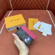 Uubags Louis Vuitton M15324 Charms Card Holder Monogram Pink Frost 10x7cm - 2