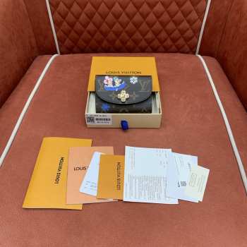 Uubags Louis Vuitton M15323 Rosalie Coin Purse Monogram Blue Frost 11x8x2.5cm