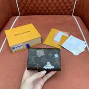 Uubags Louis Vuitton M15323 Rosalie Coin Purse Monogram Blue Frost 11x8x2.5cm - 3