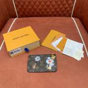 Uubags Louis Vuitton M15333 Romy Card Holder Monogram Snowy Pearl 12x8x0.8cm - 2