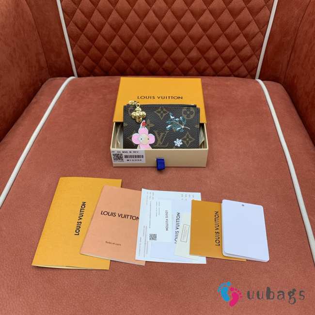 Uubags Louis Vuitton M15334 Lisa Wallet Monogram Snowy Pearl 9x11.5x1.5cm - 1