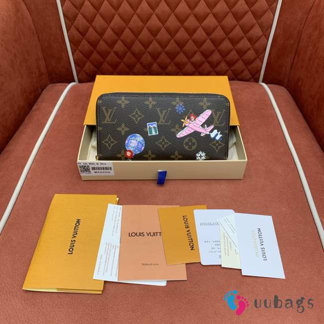 Uubags Louis Vuitton M26256 Zippy Wallet Monogram Snowy Pearl 19.5x10.5x2.5cm - 1