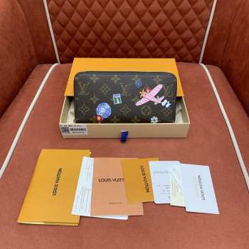 Uubags Louis Vuitton M26256 Zippy Wallet Monogram Snowy Pearl 19.5x10.5x2.5cm