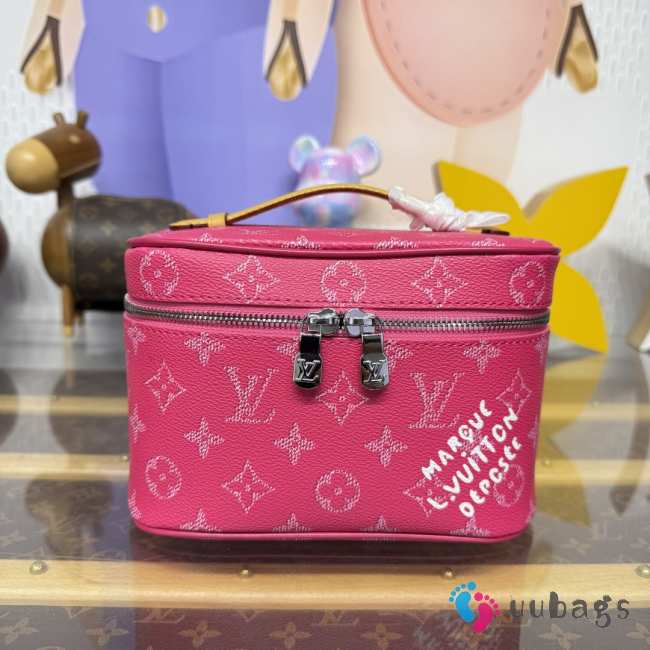 Uubags Louis Vuitton M26889 Nice Mini Bag Rose Pondichery Pink 20x13.5x12cm - 1