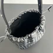 Uubags Bottega Veneta Intrecciato Biblioteca Bucket Bag In Black Soft Intrecciato Leather 33x24x14cm - 4