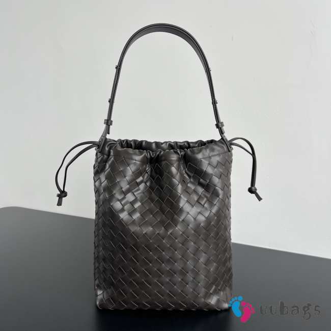 Uubags Bottega Veneta Intrecciato Biblioteca Bucket Bag In Fondant Soft Intrecciato Leather 33x24x14cm - 1