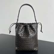 Uubags Bottega Veneta Intrecciato Biblioteca Bucket Bag In Fondant Soft Intrecciato Leather 33x24x14cm - 1