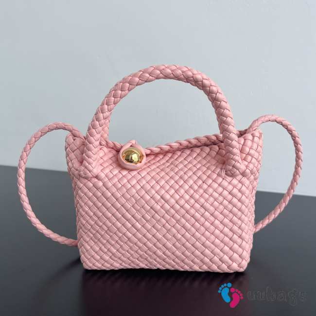 Uubags Bottega Veneta Mini Tosca Pink Leather Bag 20x16.5x7cm - 1