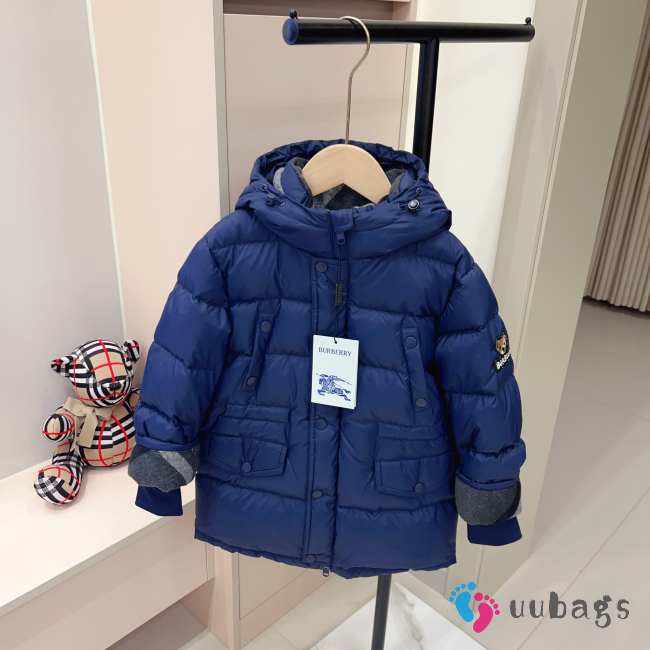 Uubags Burberry Kids Bensen Puffer Jacket In Dark Blue - 1