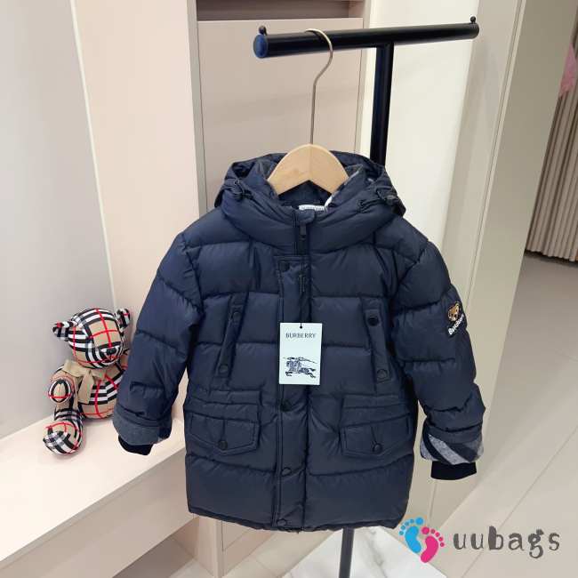 Uubags Burberry Kids Bensen Puffer Jacket In Navy Blue - 1