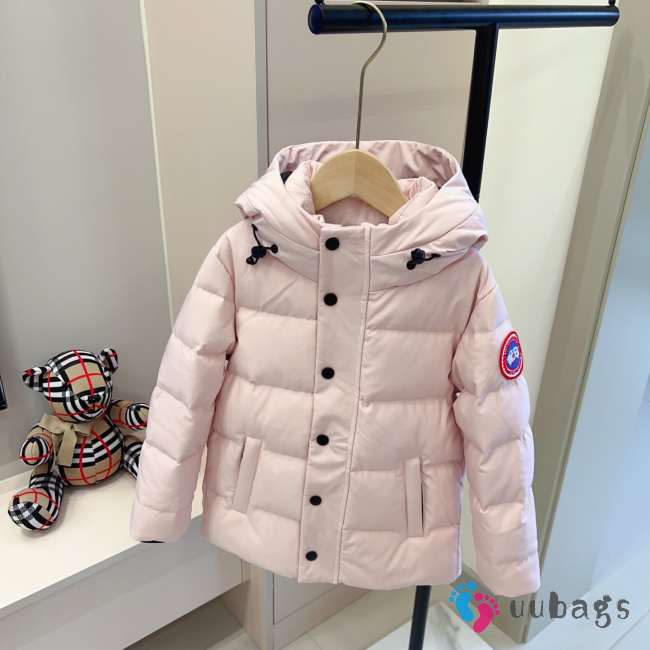 Uubags Canada Goose Kids Snowy Owl Parka In Vintage Rose - 1