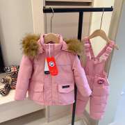 Uubags Canada Goose Children Down Snowsuit In Light Pink - 4