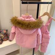 Uubags Canada Goose Children Down Snowsuit In Light Pink - 3