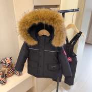 Uubags Canada Goose Children Down Snowsuit In Black - 1