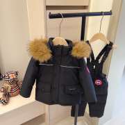 Uubags Canada Goose Children Down Snowsuit In Black - 5