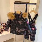 Uubags Canada Goose Kids Camouflage Down Parka with Fur Hood - 4