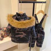 Uubags Canada Goose Kids Camouflage Down Parka with Fur Hood - 6