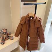 Uubags Lululemon Kids Long Down Puffer Coat In Brown - 6