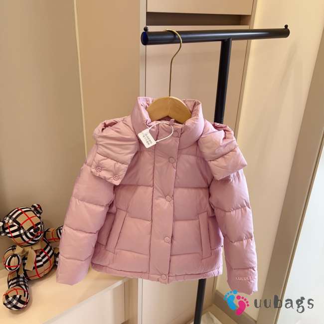 Uubags Lululemon Kids Long Down Puffer Coat In Pink - 1