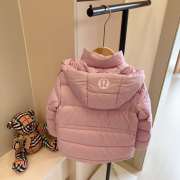 Uubags Lululemon Kids Long Down Puffer Coat In Pink - 3