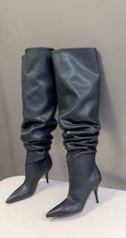 Balenciaga Slouchy Heeled Knee High Boots 8.5cm - 1