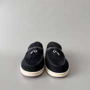 Uubags Loro Piana Summer Charms Walk Loafer In Black - 4