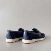 Uubags Loro Piana Summer Charms Walk Loafer In Ocean Heart - 4