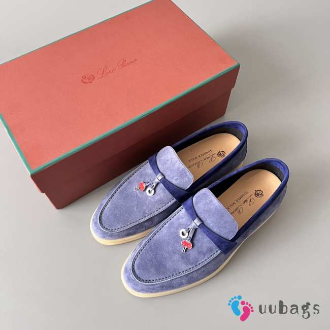 Uubags Loro Piana Summer Charms Walk Loafer In Purple - 1