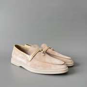 Uubags Loro Piana Summer Charms Walk Loafer In Himalaya Rose - 4