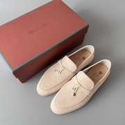 Uubags Loro Piana Summer Charms Walk Loafer In Beige - 1