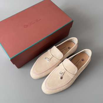 Uubags Loro Piana Summer Charms Walk Loafer In Beige