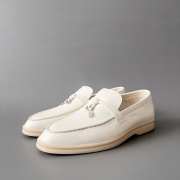 Uubags Loro Piana Summer Charms Walk Loafer In Off-white - 2