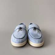 Uubags Loro Piana Summer Charms Walk Loafer In Light Blue - 2